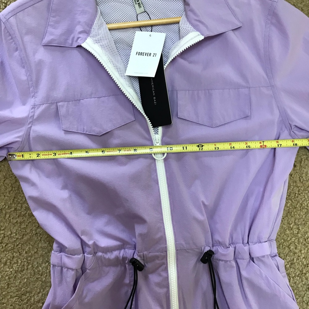 Forever 21 Lavender Zip-Front Utility Jumpsuit - Picture 7 of 10